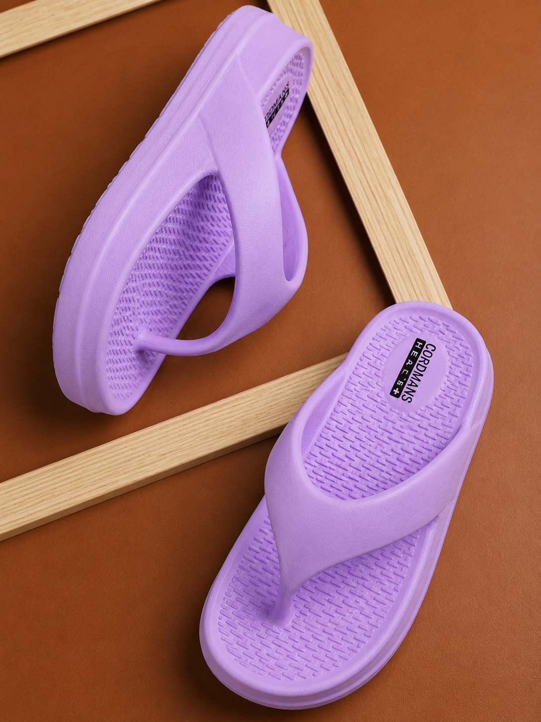 Women’s Purple Platform Flip-Flop Sandals – Stylish Casual Slippers