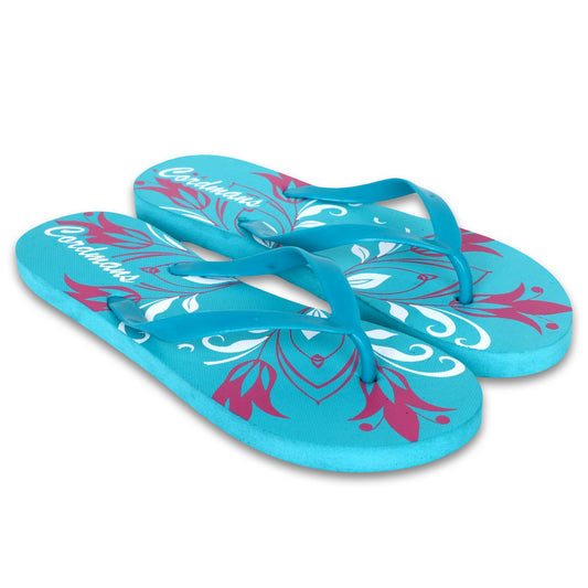 Cordmans BloomWave – Women’s Sky  Floral Print Flip-Flops